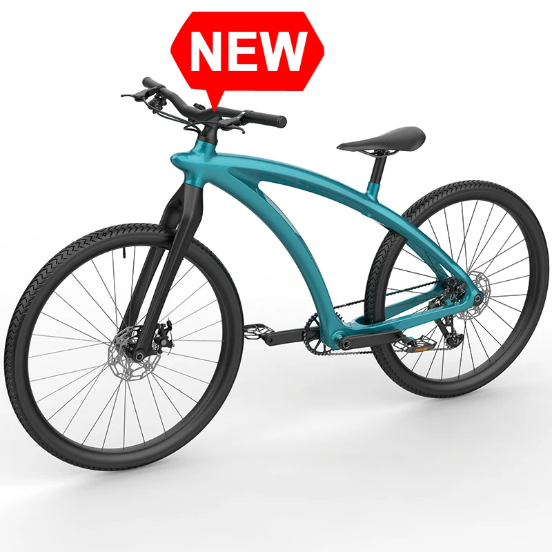 

HX 2024 New Design 28" Inch Lightweight Carbon Fiber Mountain Bike 9 11 12 Speed Level Transmission System MTB Bicycle