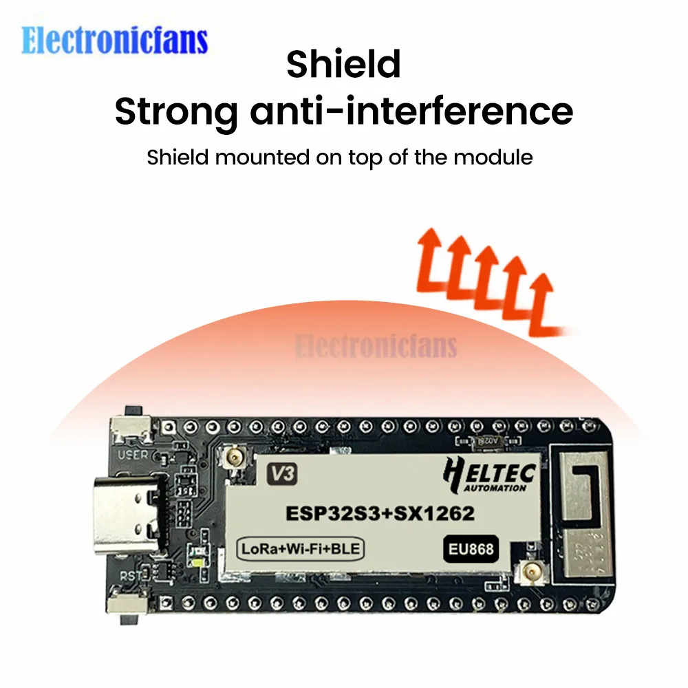 Imagem -04 - Placa de Desenvolvimento sem Fio Stick Lite Compatível com Esp32-s3 Node Tipo-c Esp32 Mais Lora v3 433510mhz 863-928mhz