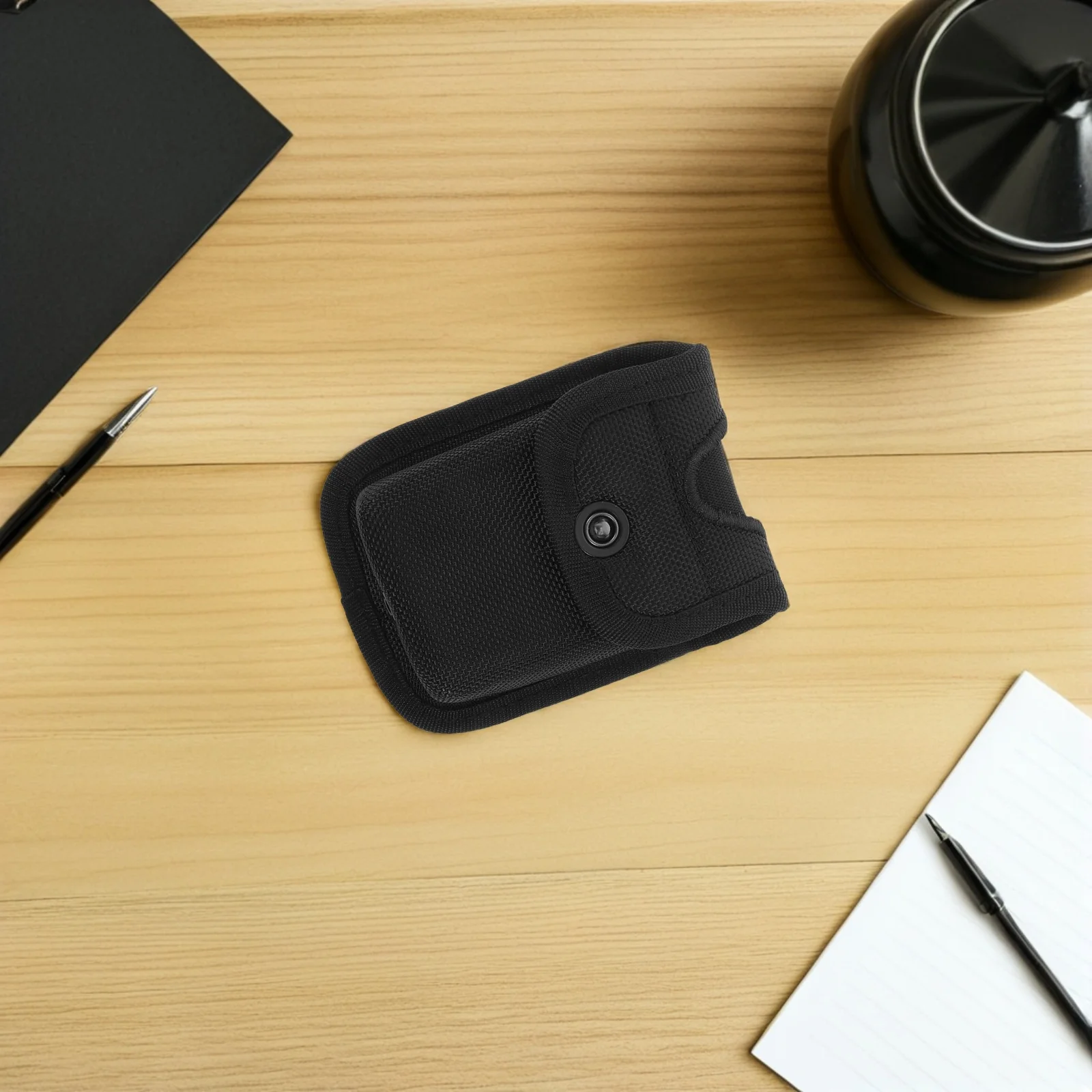 ウエストアクセサリーポーチ ブラックナイロン 耐久性のあるデューティーベルトホルダー マルチポケットオーガナイザー アウトドアセキュリティミッション用