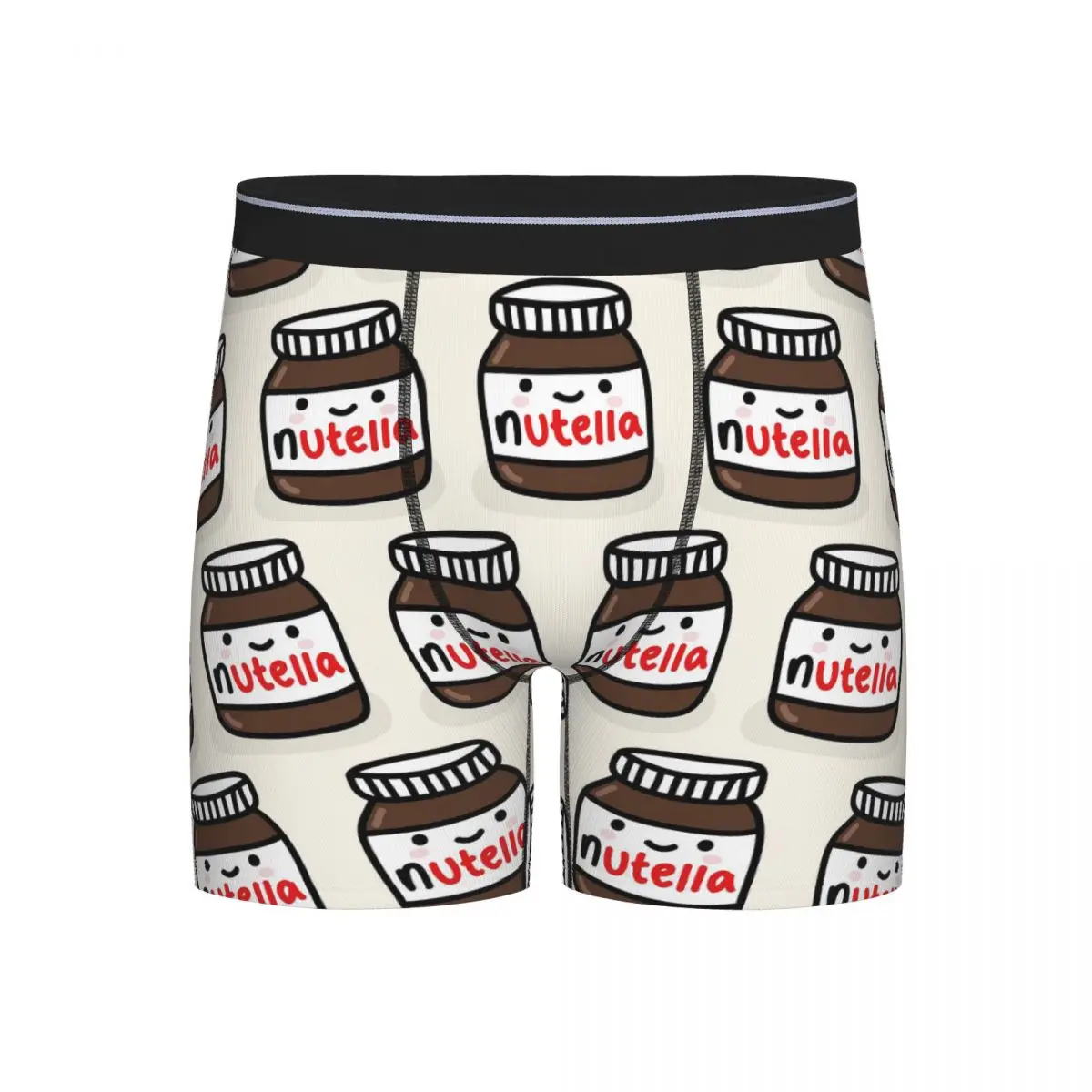 

Long Boxer Underpants Shorts Nutella Cutie Panties Men's Ventilate Underwear for Homme Man Boyfriend Gift