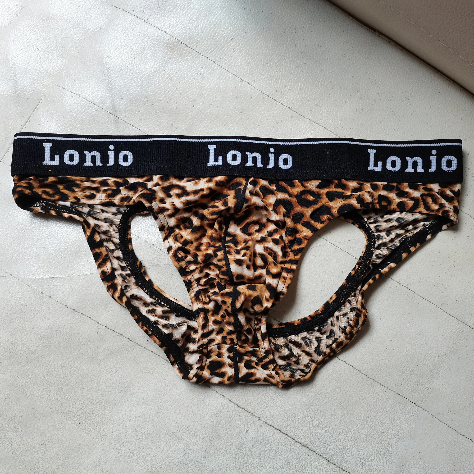 Sexys Tøy Men's Underwear Exotic Backless Lencería Masculina Hombre Jockstrap Pouch Leopard Briefs Adults 18 Plus Gay Panties