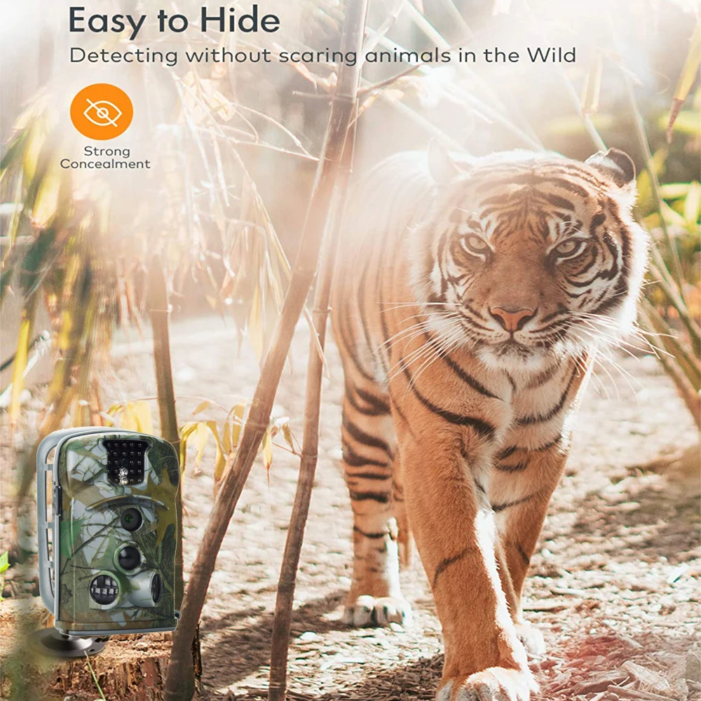 Outdoor 20MP 1080P HD Hunting Camera Night Vision Photo Video Surveillance Wildlife Trail Camera IP66 Waterproof Photo Traps