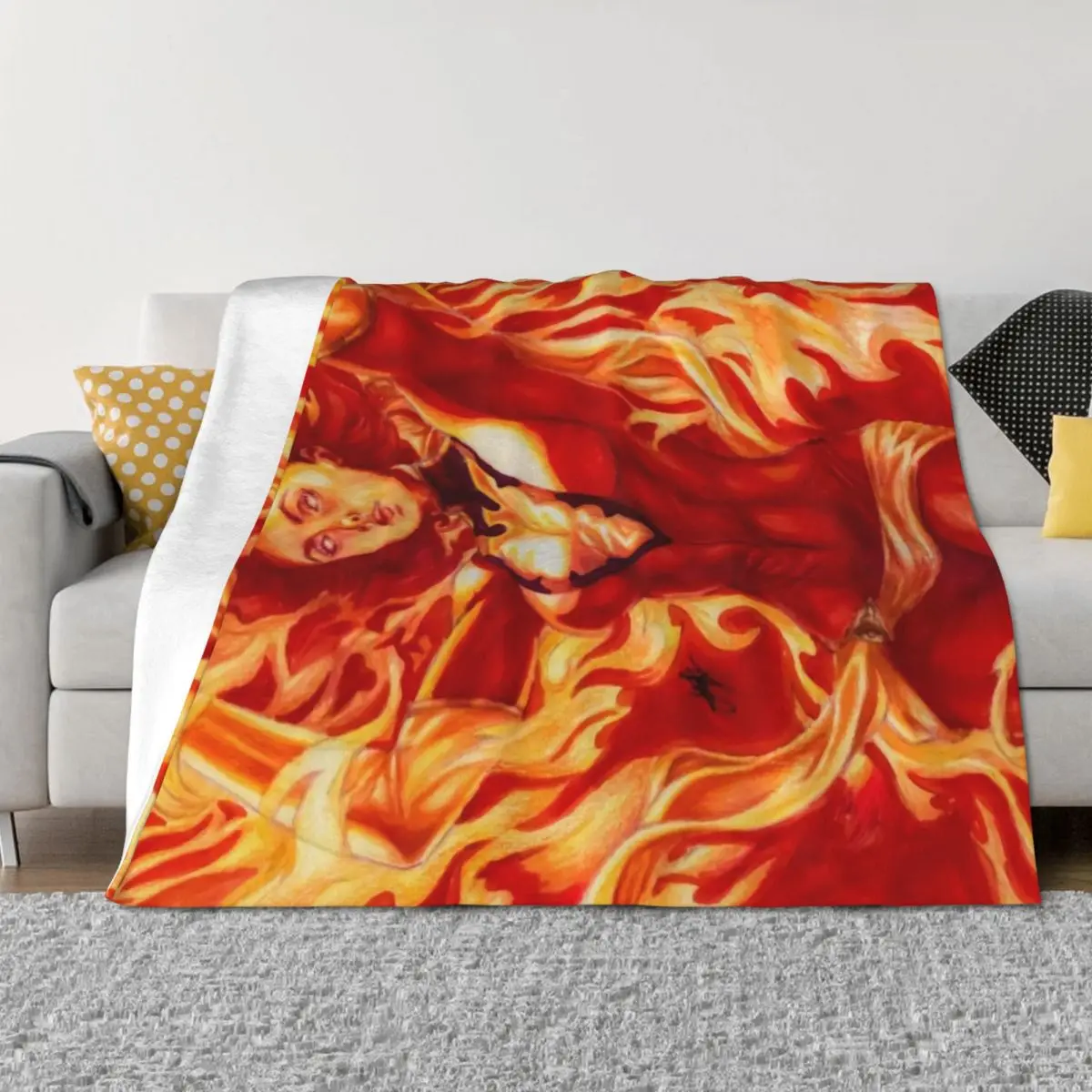 

Dark Phoenix ~ Jean Grey Throw Blanket Summer for sofa sofa bed Soft Beds Blankets