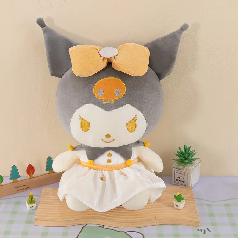 30/80cm Kawaii Kuromi Plush Toys Sanrio Huge Anime Doll Cartoon Pillow Animal Dolls Soft Stuffed Christmas Gift for Children