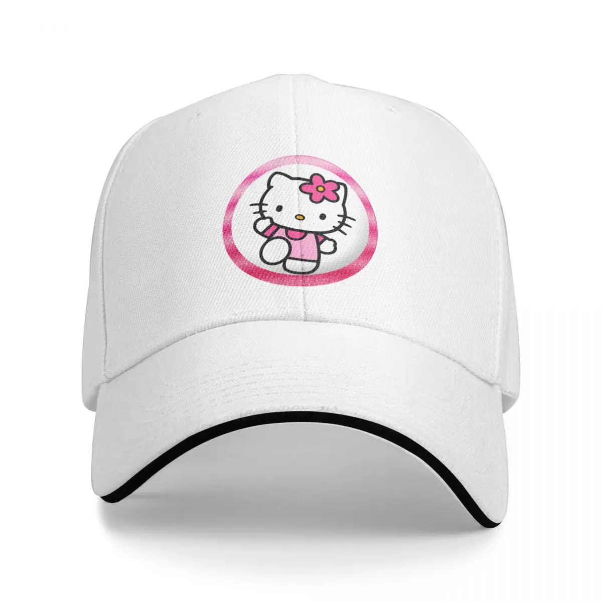 

NEW Pink Diamond Hello Kitty Baseball Cap Summer Dad Hat Trucker Caps Adjustable