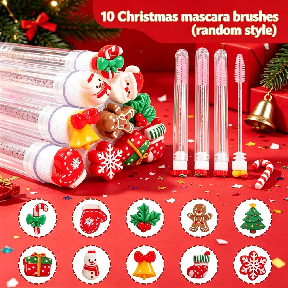 Eyelash Extension London - 10 шт. случайных рождественских щеточек для