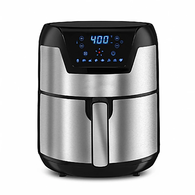 Wholesale Multi-use Non-stick Mini Oil-free Pressure Silicon Silver crest 6l Single 10 in 1 air Fryer Freidora De Aire
