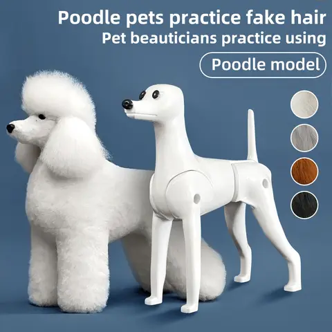 Pet simulation hair  beauty fake beautician practicing dog standard poodle full body  skeleton model dog for pet grooming