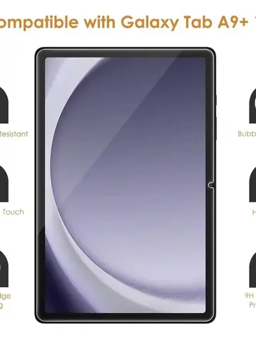 Screen Protector For Samsung Galaxy Tab A9+ 11inch Tablet Protective SM-X210 X215 X216 Bubble Free HD Clear Tempered Glass Film
