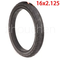 16*2.125 solid tire Electric Vehicle tire 16x2.125 Non inflation tubeless tyre fits Folding electric bicycle E-bike