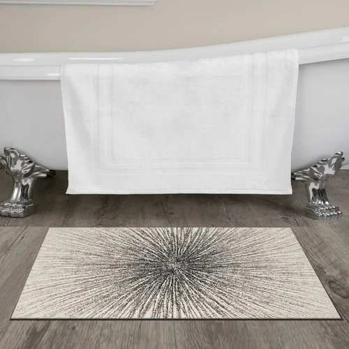 Else Carpet Else Gray Black Dyes Bath Mat Carpet