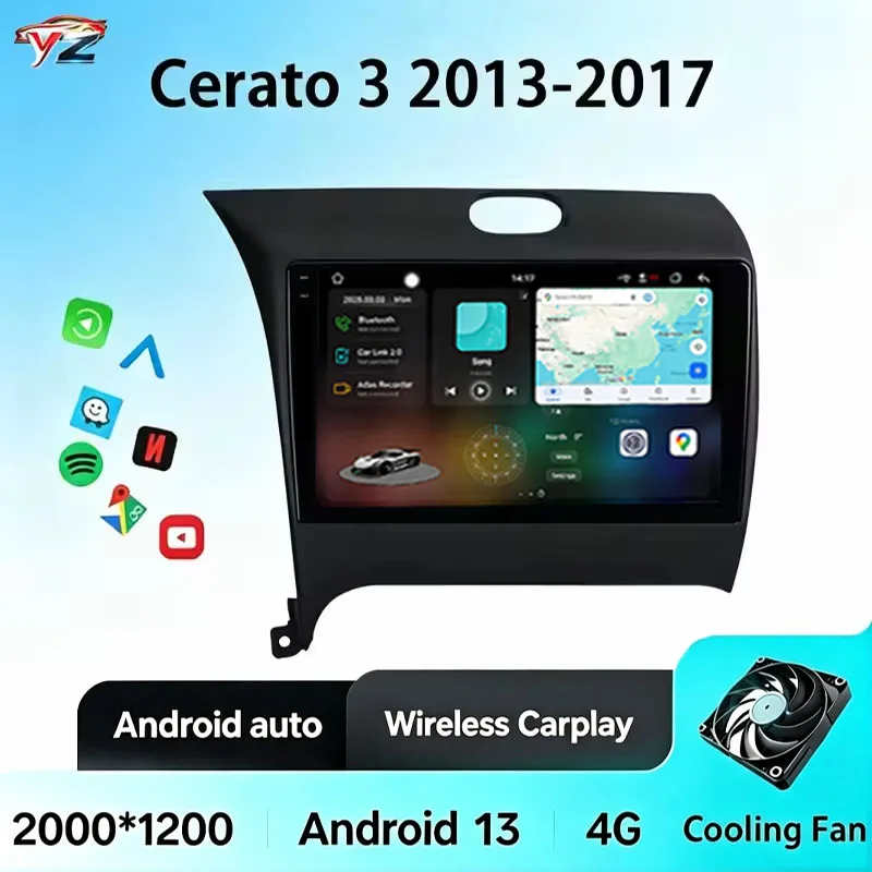 FYT-7870 2DIN For Kia Forte Cerato 3 2013 - 2017 CarPlay Android Auto Car headunit Autoradio Car Radio Multimedia Stereo