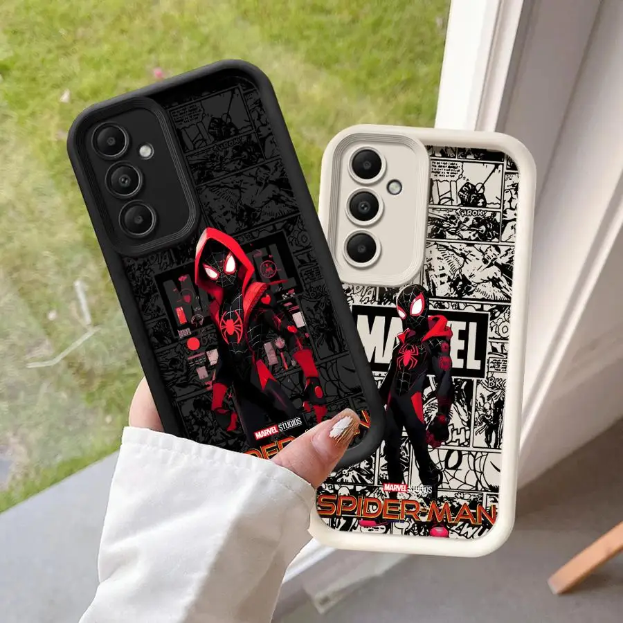 Marvel Anime Spider Man Series Phone Case for Samsung Galaxy A15 A25 A71 A35 A55 A72 A51 A73 A52 A54 A52s A53 5G Silicone funda