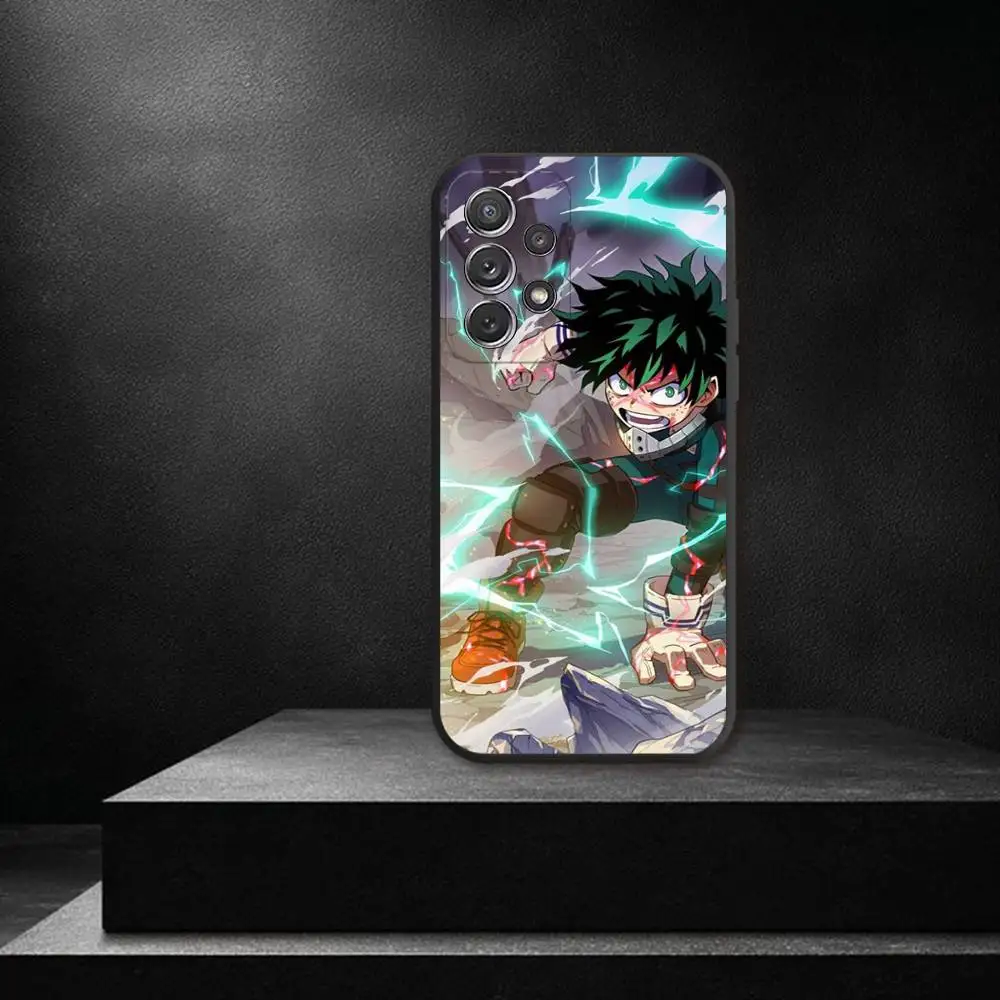 My Hero Academia D-Deku Phone Case For Samsung S 25,24,23,22,30,21,10,9,Ultra,Plus,Lite,FE,4,5G Black Soft Case
