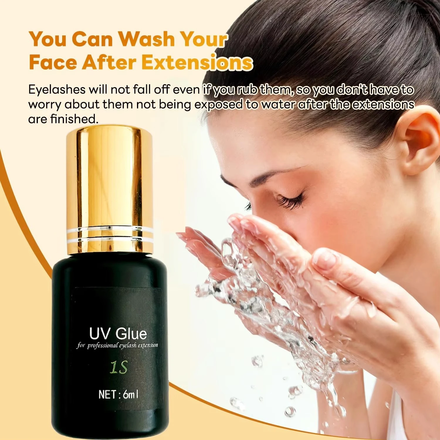 2025 New Trend UV Glue Light Emitting Diode Fast Drying Waterproof Eyelash Extension with UV Light New UV Eyelash Glue