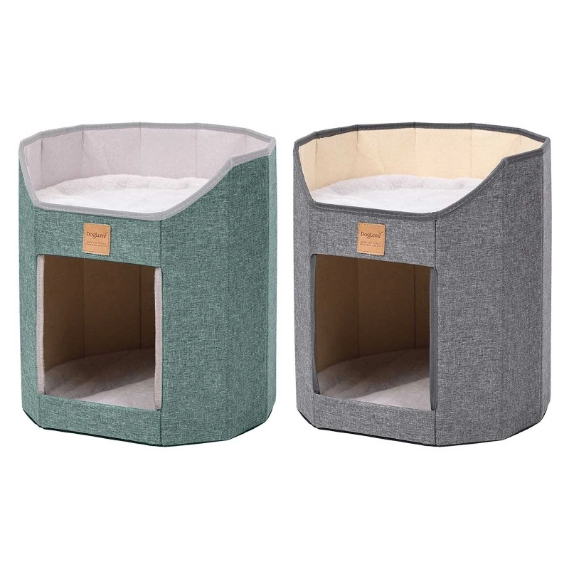 Half Closure Small Bed Pet Cats Cave House for Indoor Cats Pet Furniture