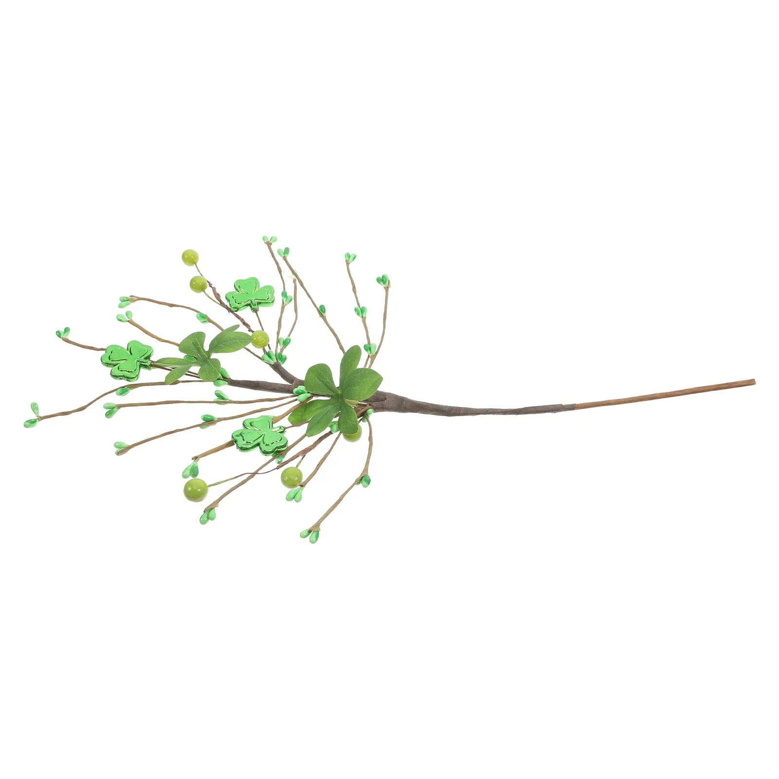 

Artificial Four Leaf Shamrock Picks Realistic Green Silk Leaves St Patricks Day Holiday Home Office Party Decoration