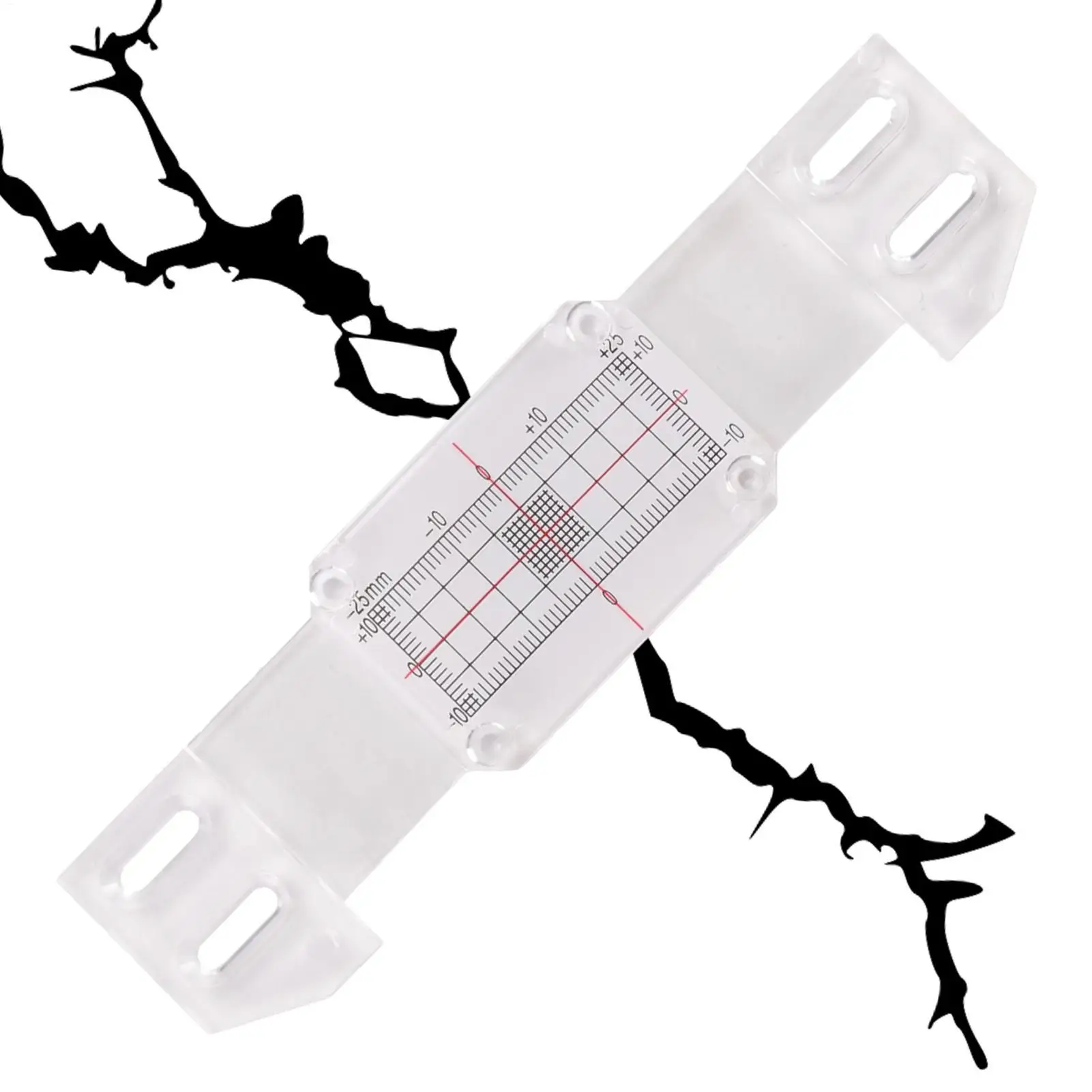 Crack Gauge Concrete Crack Displacement Monitor Record Tool Detection Instrument for Buildings Wall Deformation Concrete Masonry