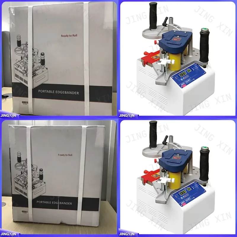 custom for BR500 Portable Edge Banding Machine Wood PVC Automatic Gluing Edge Bander Adjustable Speed Digital Temperature