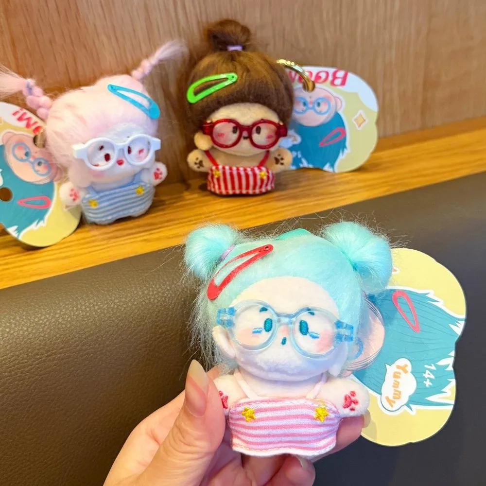 

Trendy 6.5cm Doll Pendant Ugly Cute School Bag Decor Cotton Doll Creative with Fried Hair Doll Girls' Birthday Gift
