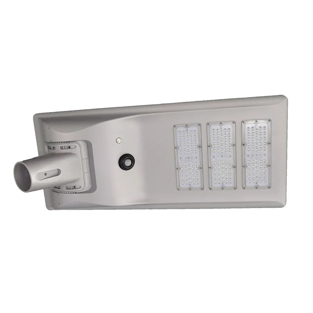 Energy Saving All In One Solar LED Street Light IP65 Waterproof 30W 100W 150W Aluminum Body DC Power Supply