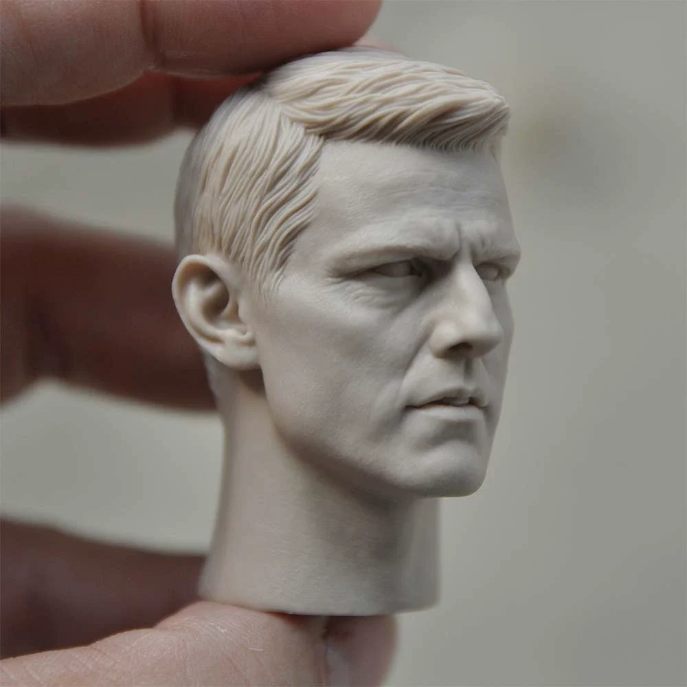 

Head Carving Tom Cruise Movie Actor Star Doll Unpainted 1/6 Scale Male Soldier Model For 12Inch Action Figure Toys