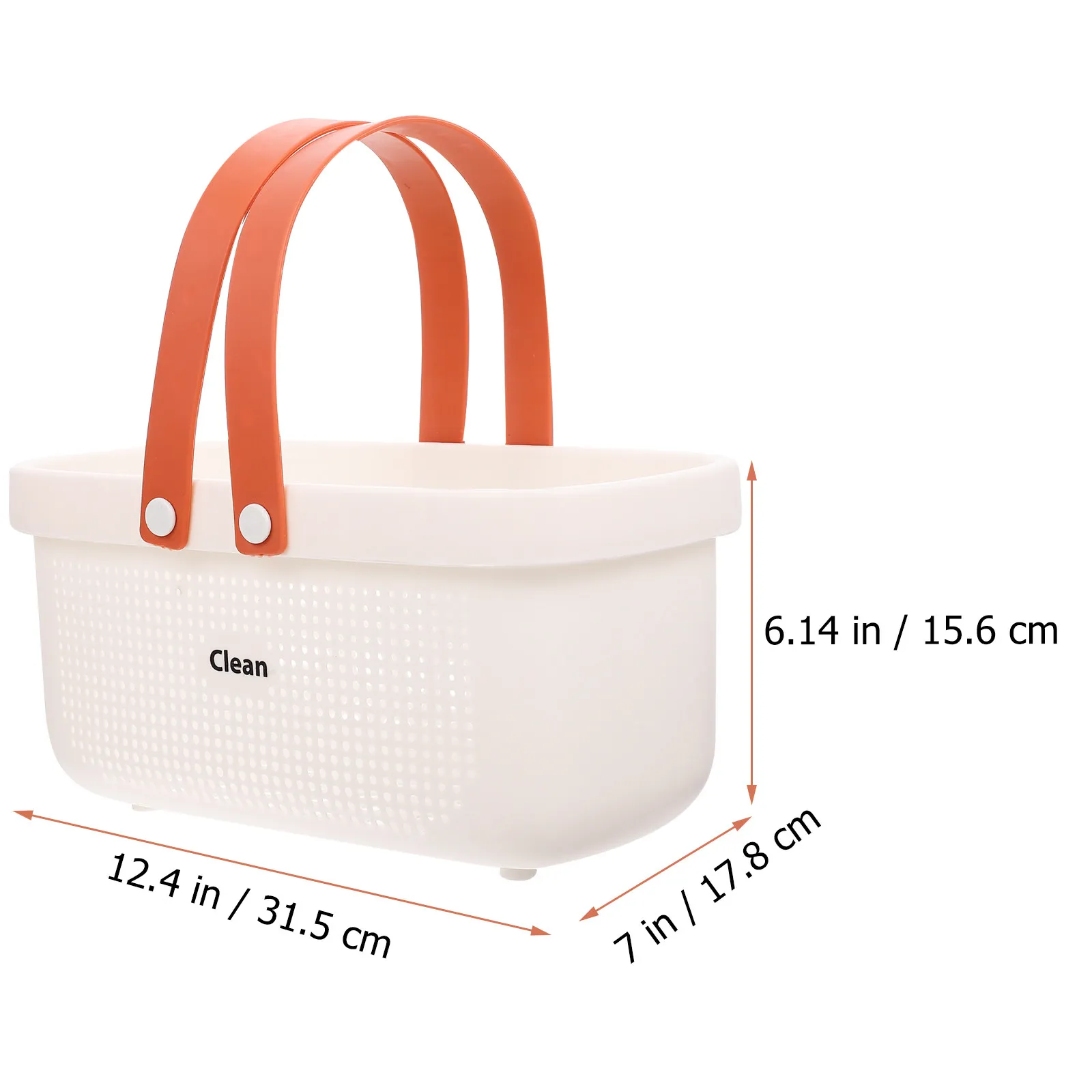 Portable Large Capacity Washroom Organizer Hollow Drainage Shower Basket with Handle Bathroom Storage Cosmetics Toiletries