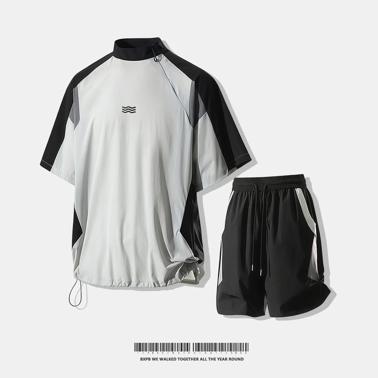 

Quick Dry Fitness Sports Short Sleeve T-Shirt And Shorts Set for Men Outdoor Cycling Running Active Wear Summer Season