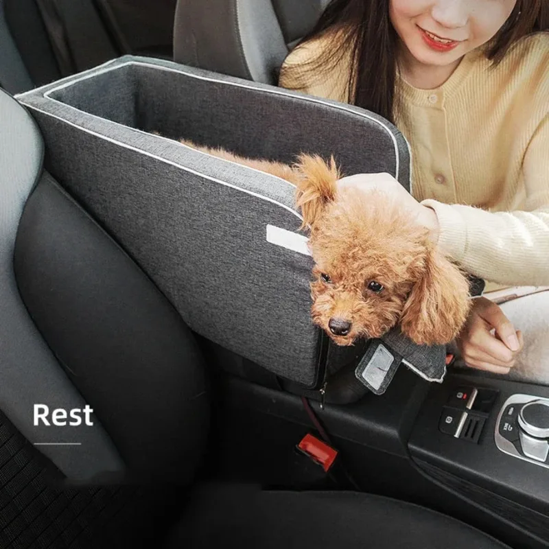 

Dog Car Seat Travel Bags For Dogs Cats Portable Car Central Console Dog Car Seat Carrier Bag Portable Cat Nest Pet Supplies