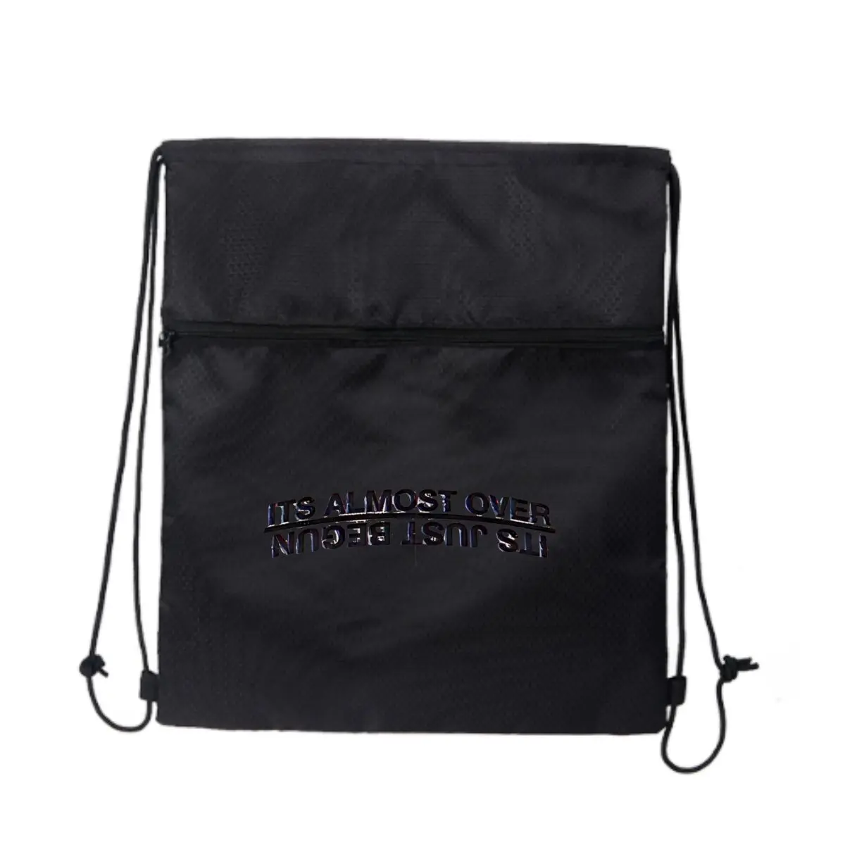 

Рюкзак Over & Begun Paradox с фразой из хлопка и холста на шнурке, спортивный рюкзак, спортивный рюкзак на шнурке