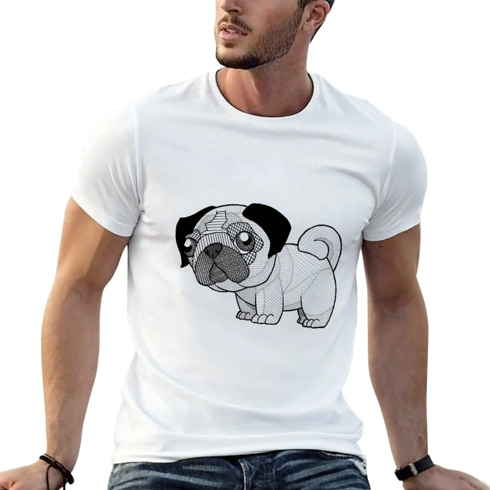 

P-p-p-pug T-Shirt t shirts for man slim fit t shirt man plain T-Shirt