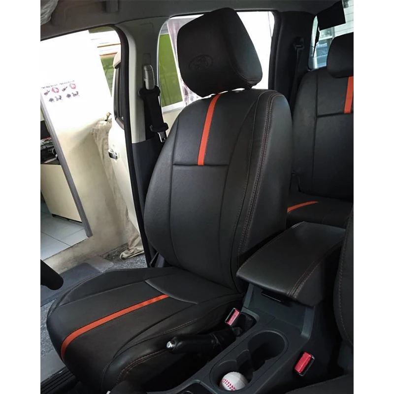

For 2008-2024 Ford Ranger Custom Fit Car Accessories Seat Cover 2-4-5 Seat Full Set Nappa Leather
