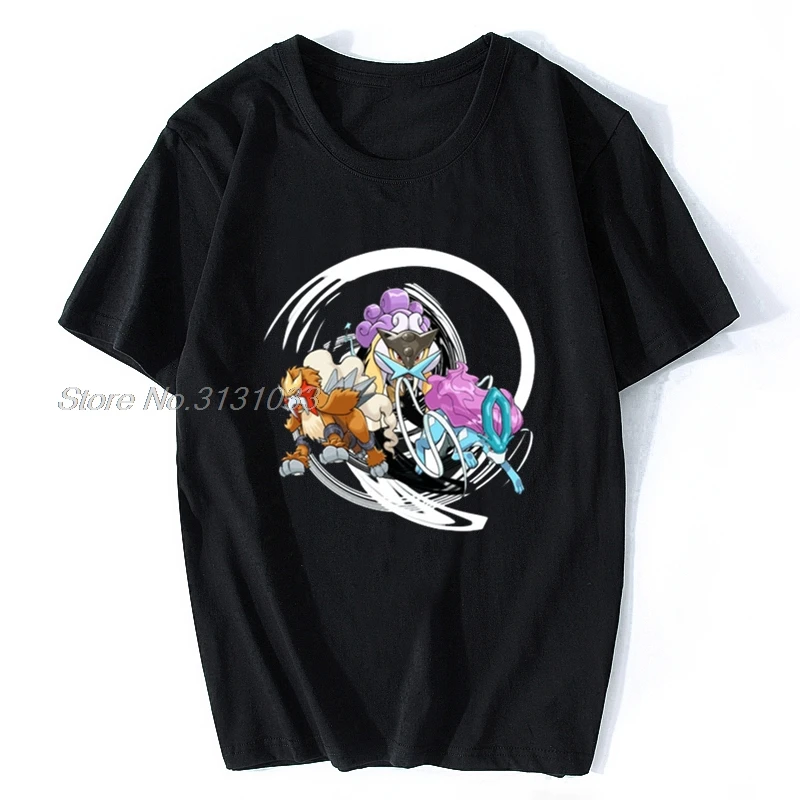 Entei Raikou Suicune Ronaldo Able Thanksgiving Day Peru Fabric o-neck Men Tops Shirt Tops T Shirt Hot Sale Top T-shirts