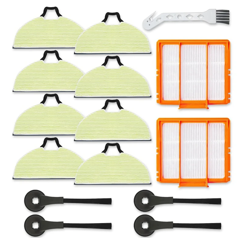 

MLGB-8PCS Mop Pads Replacement Parts For Shark RV2610WA RV2620WA RV2410WD AV2610WA AI Ultra 2- In-1 Robot Vacuum Models