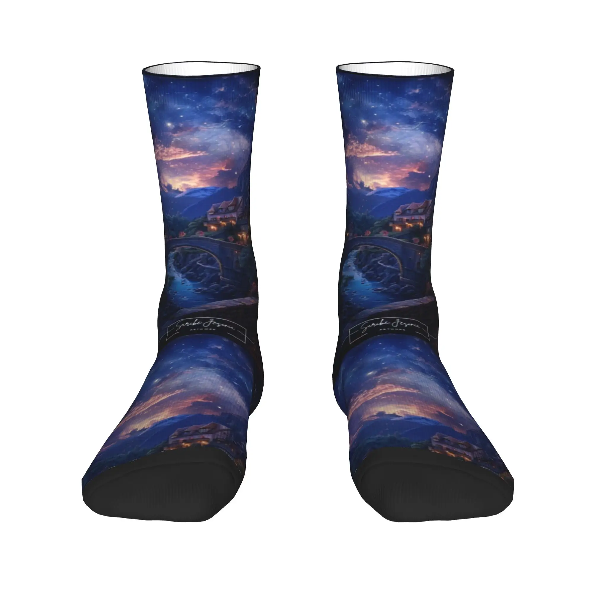 Velaris City of Starlight  Socks  Korean Stockings Winter Non Slip Men Socks High Quality Design Cycling Socks