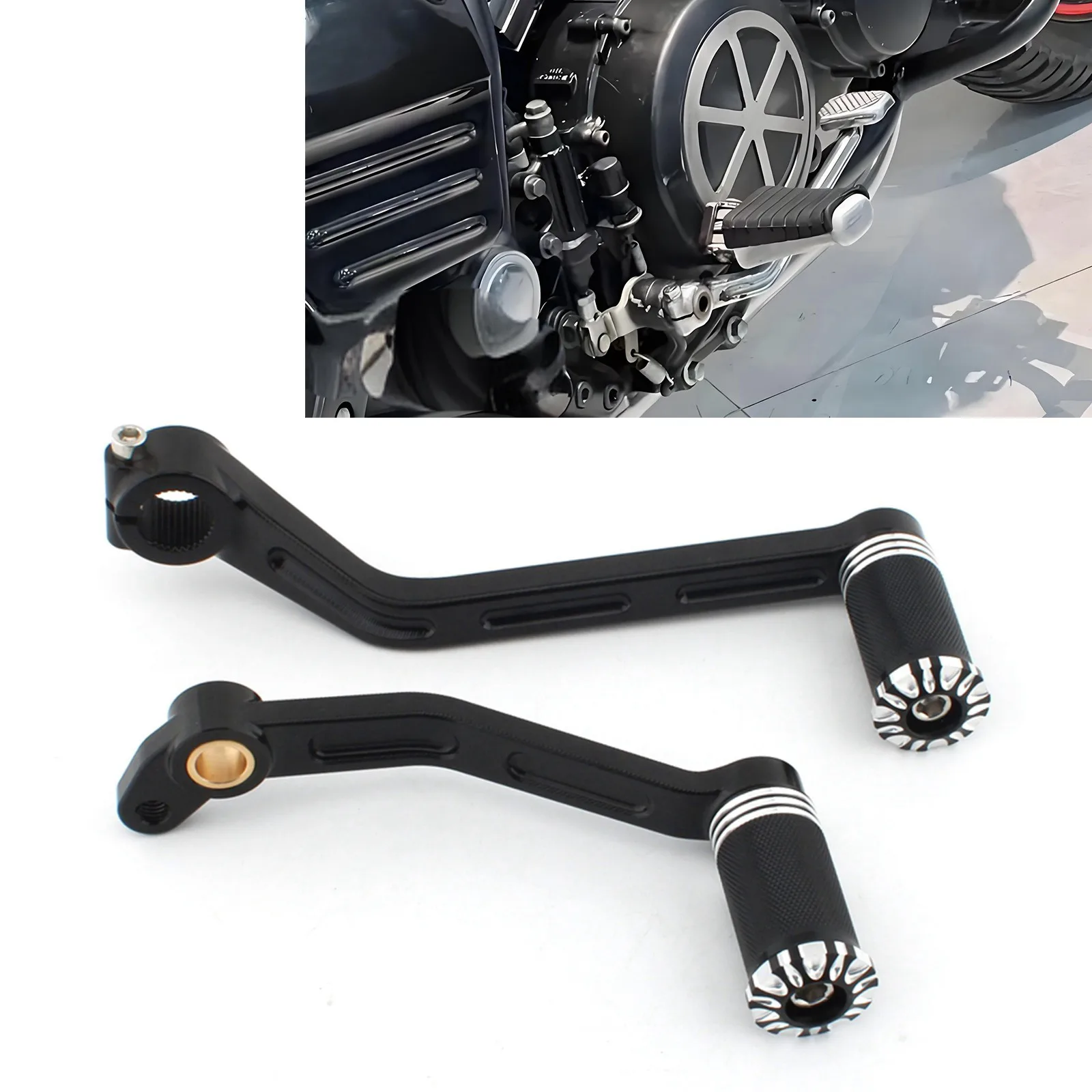 For Yamaha V-max 1200 1985-2007 Brake arm lever+shift lever with Pedal