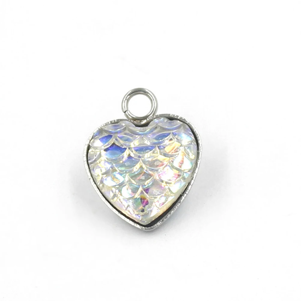 

20pcs Stainless Steel Peach Heart Pendant Charm for DIY Necklace Bracelet Earrings Making Accessories Jewelry Project