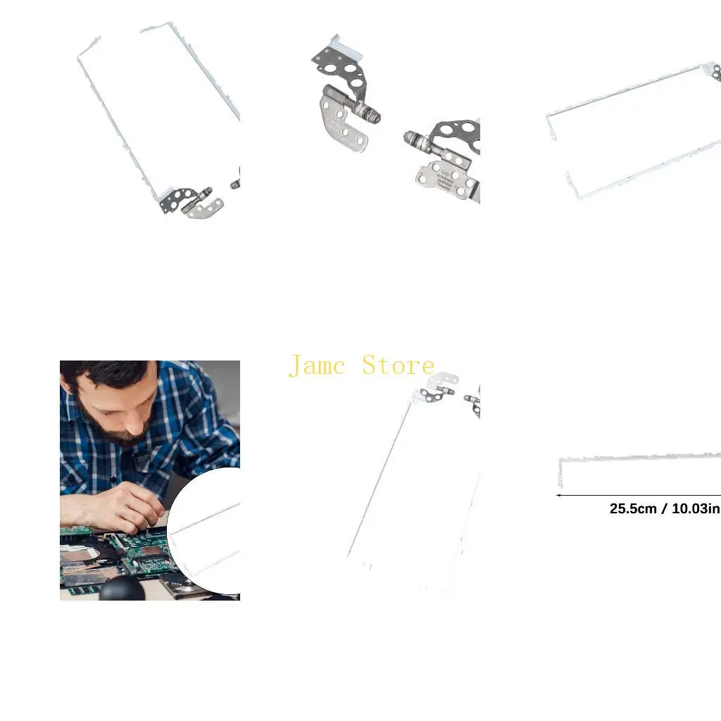 

LX0B Точная обработка металлического шарнира экрана для HP650 G4БЕЗ СЕНСОРНОГО прикосновения повышает структурную стабильность