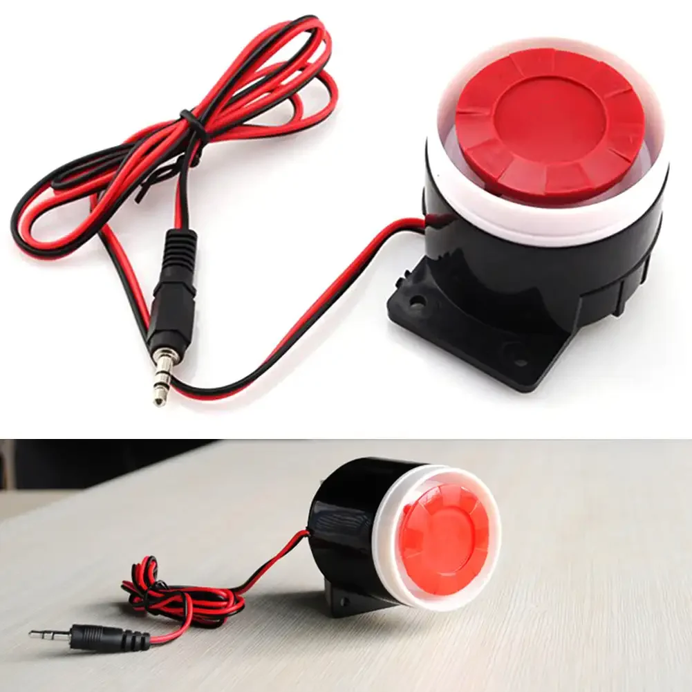 DC 5-12V Mini Alarm Siren Audio and Visual Alarm Anti-theft Buzzer High-decibel Security Piezo Buzzer Alarm Horn