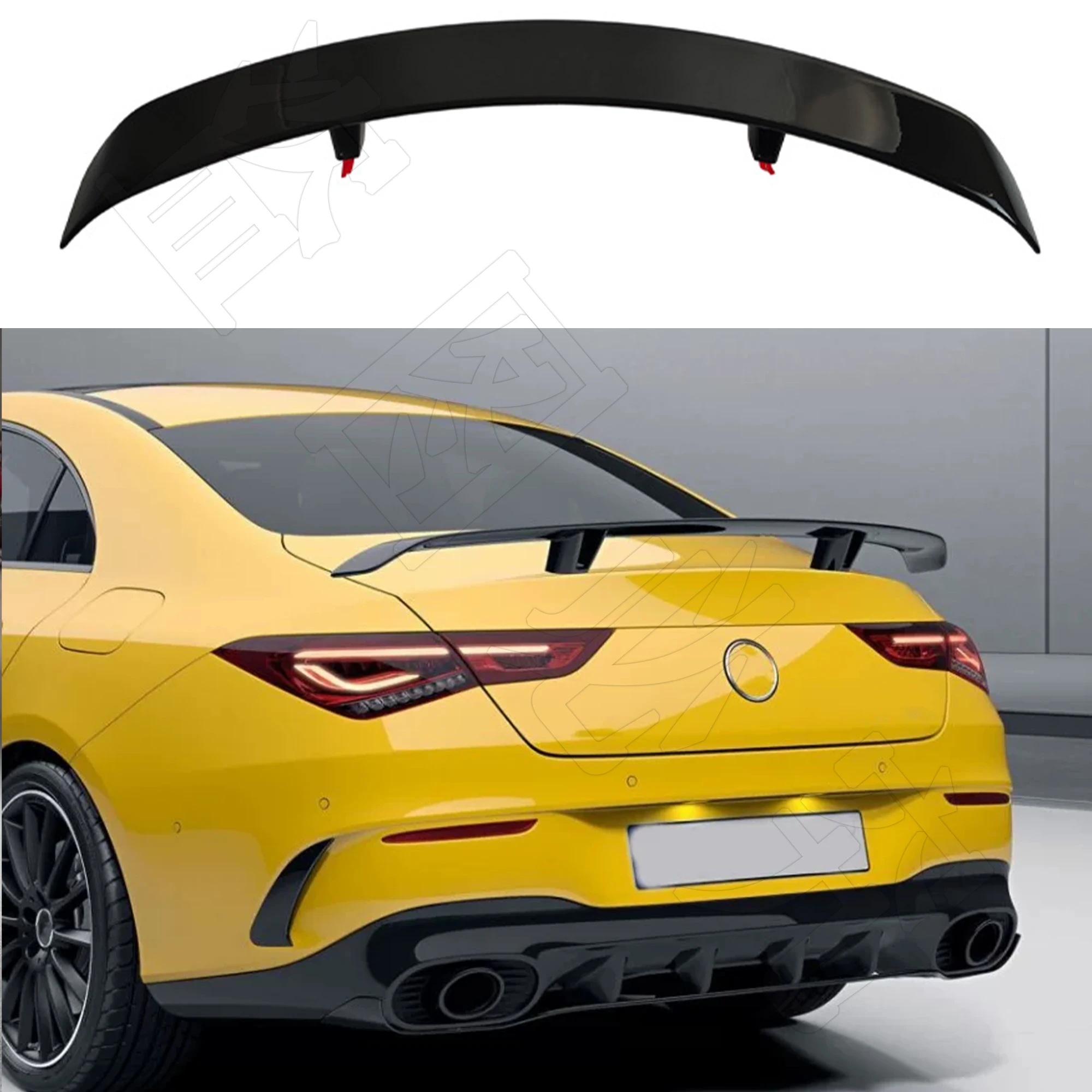 

For Mercedes Benz CLA W118 C118 CLA45 CLA200-CLA260 2020-2025 Rear spoiler GT style trunk lid decorative cover spoiler