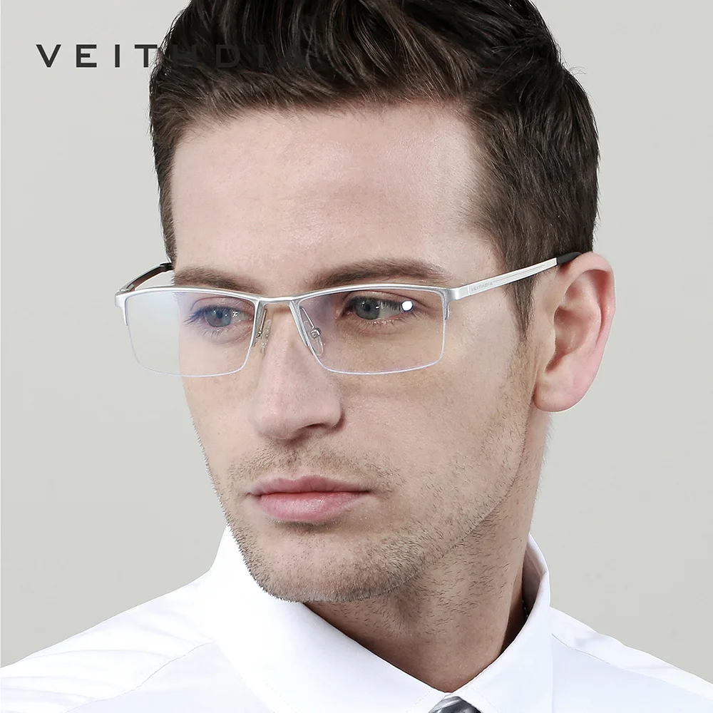 VEITHDIA Men Anti Blue Light Glasses Optical Aluminum Frame Vintage Eyeglasses Women Myopia Computer Eyewear For Male V08767