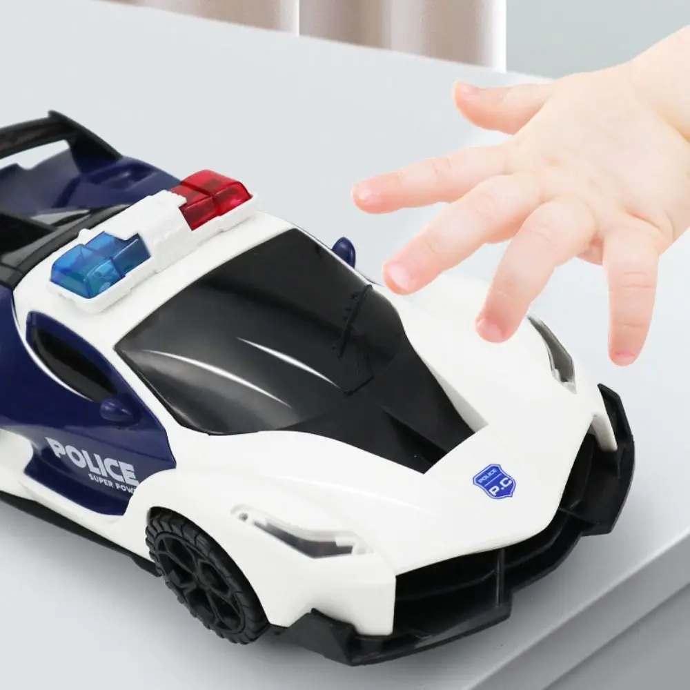 

Transform Vehicle 360° Rotating Police Car Toy Sensory Toys Music Sound LED Light Police Car Toy Omnidirectional Driving
