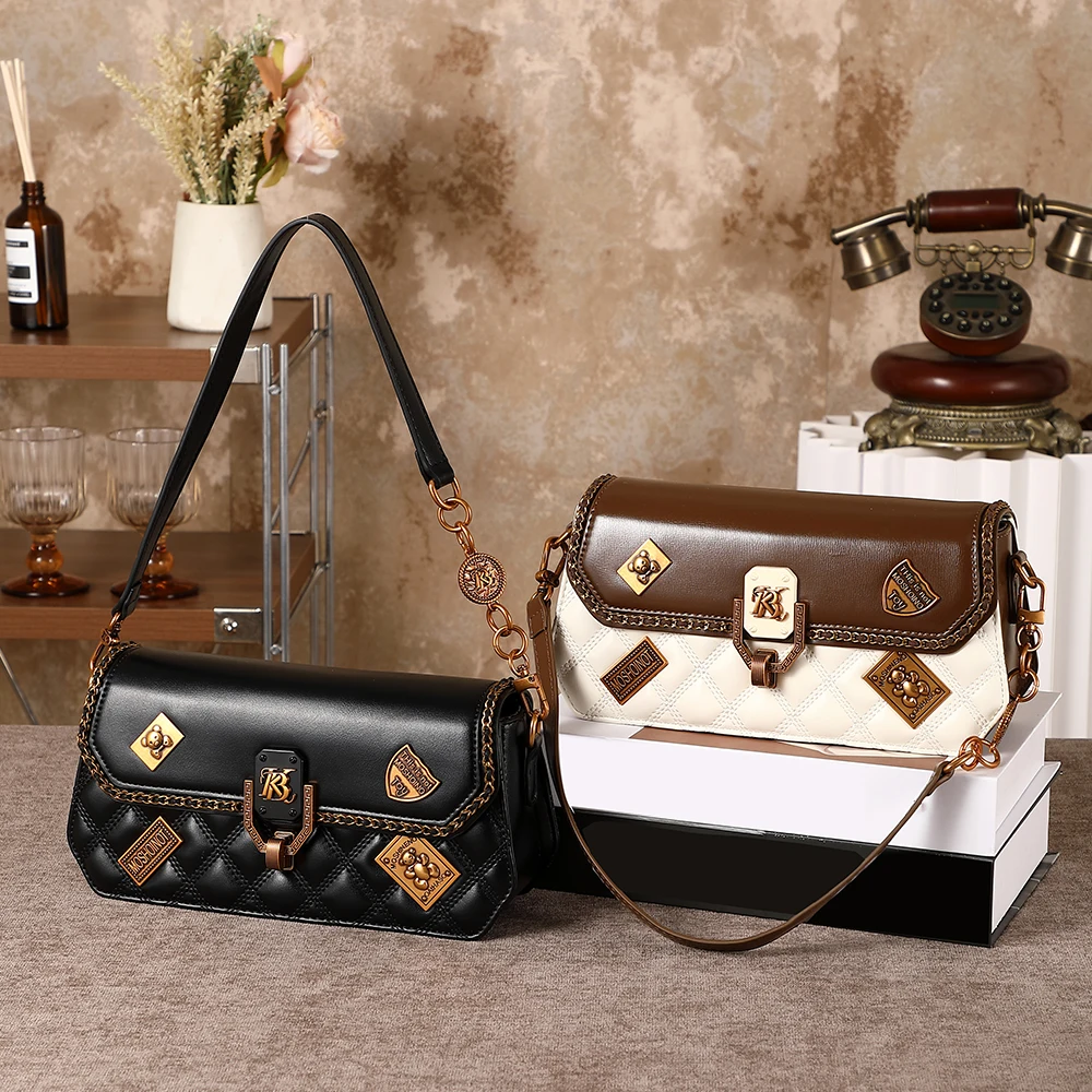 

Элегантная сумка-багет из высококачественных материалов для женщин, новинка 2026 года, модная и универсальная, незаменимая на каждый день, на одно плечо