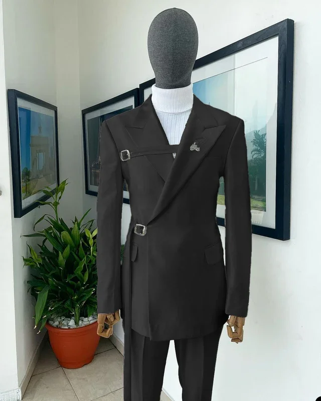 New In Suits & Blazers Wedding Dresses Groom Suit For Men Costume Homme Fashion Formal Tuxedo Clothing Elegant Man Suit
