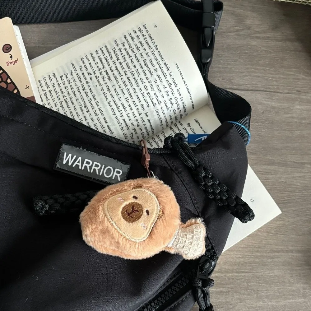 Colgante de muñeco de peluche creativo, llavero de mochila suave de dibujos animados, llavero de delfín de comida, colgante de decoración de muñeca