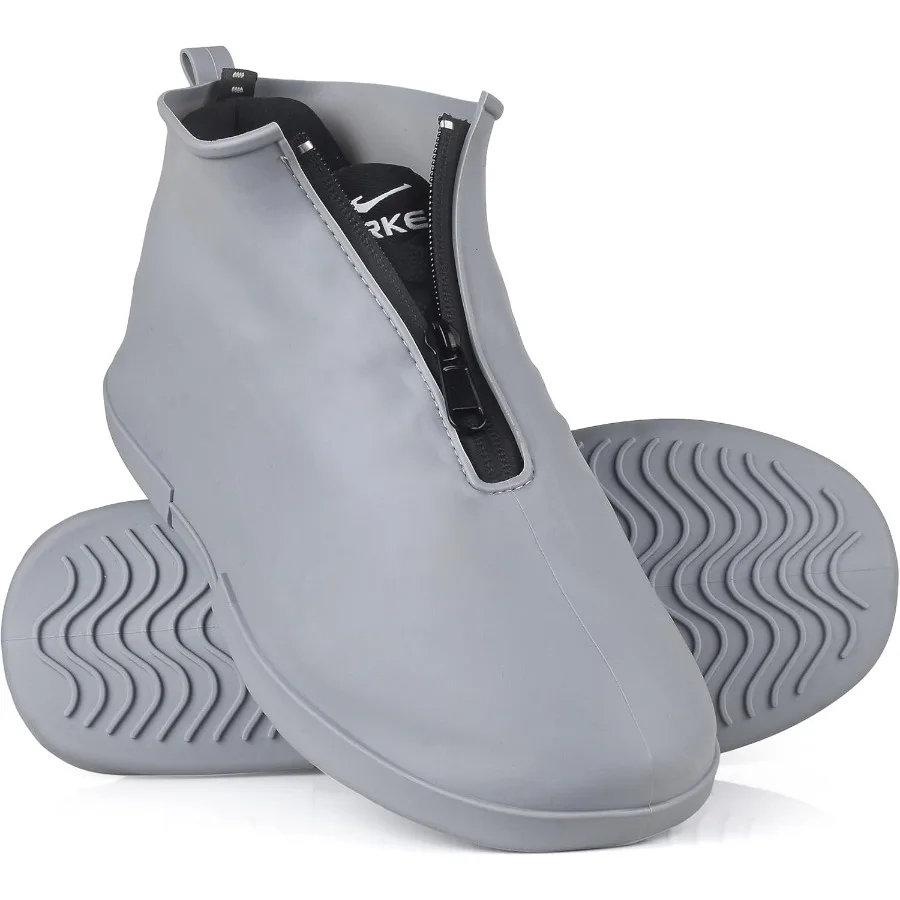 أغطية أحذية مقاومة للماء أحذية مقاومة للانزلاق تم ترقيتها حديثًا وأحدث طراز للرجال والنساء أحذية المطر القابلة لإعادة الاستخدام للخارجية #1