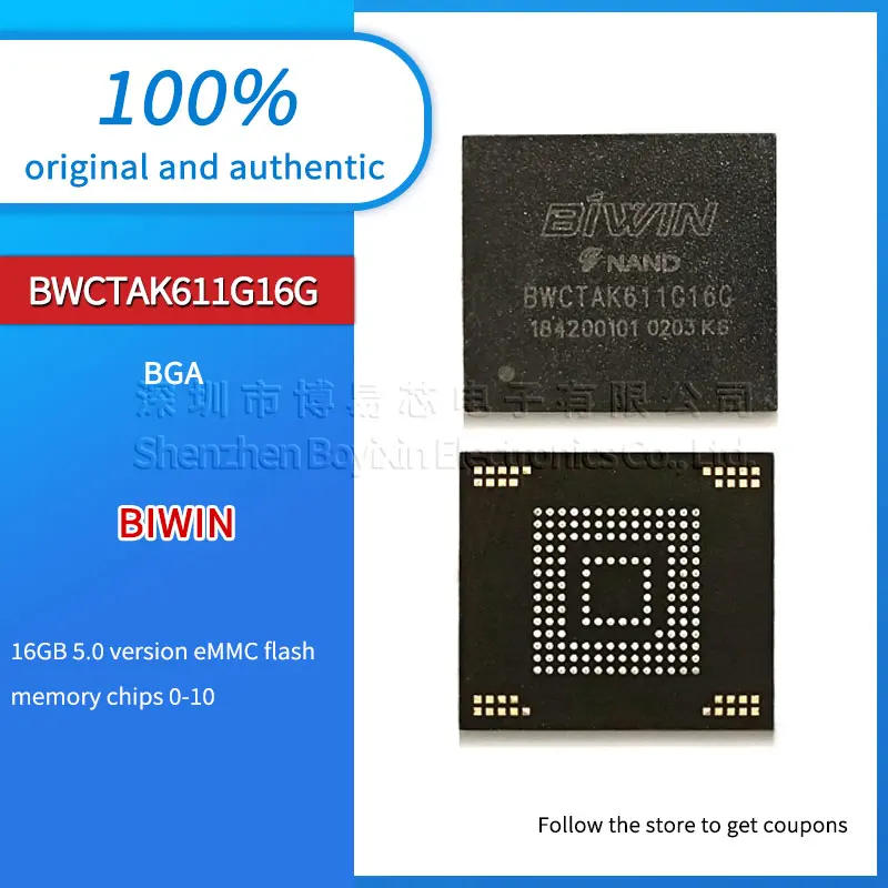 BWCTAK611G16G Brand new original 16GB 5.0 EMMC BGA