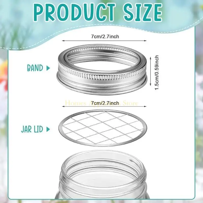 

D0AB Silver Lid with Straw Hole Metal Square Grides Lid Suitable for Arrangements