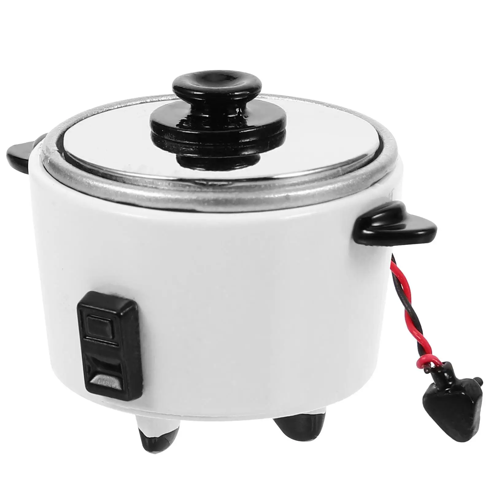 Toy House 1:12 DIY Dollhouse Mini Kitchen Simulation Rice Cooker (one Pack) Miniature Accessory Pretend Lifelike Supplies