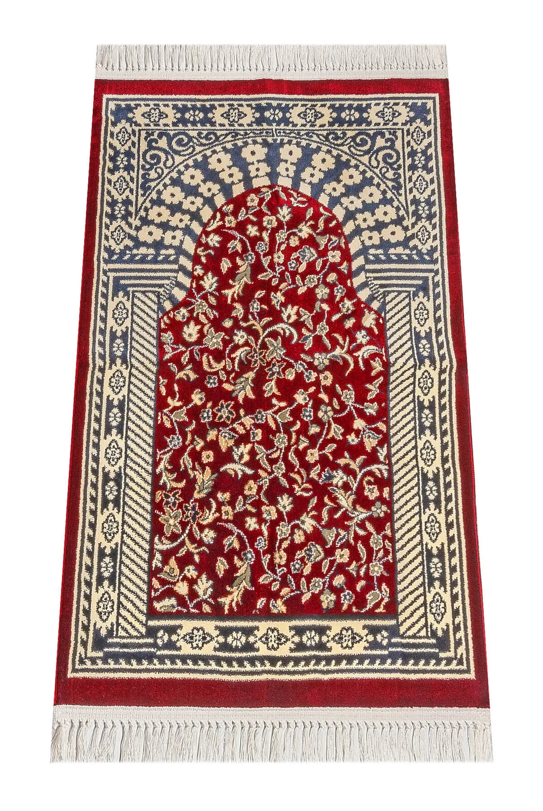 Ravza Patterned Carpet Prayer Red Muslim Islam Sheet Prayer Mat Holy Quraan Islamic Mats